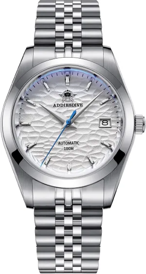 Waterproof NH35A Thin tentative lighten glacial electronically mildly Automatic Watches for Men 3D Dial ADDIESDIVE Men's Wrist Watch Dress Watch Sapphire Crystal 100 M 