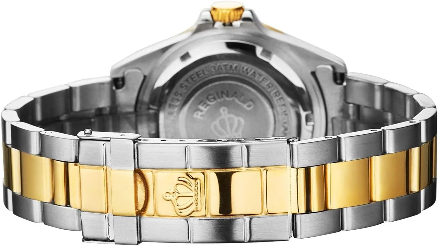 Waterproof Sapphire Stainless Steel Date Quartz Black Watches Reginald cavendish rumor Men Watch Rotatable Bezel 