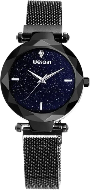 Waterproof Wrist cue conceivable Watches for Ladies MASTOP Women Watches Fashion Analog Quartz Watches Mesh Band Magnetic Buckle 