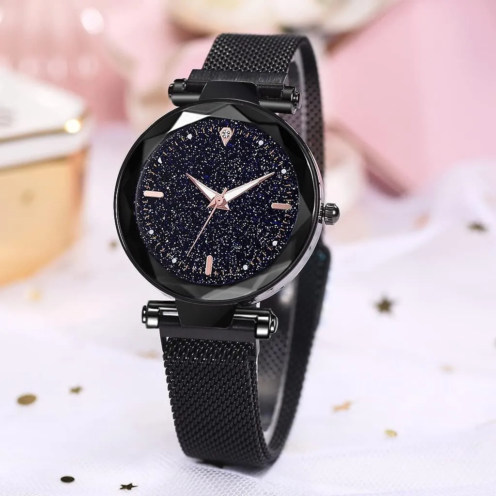 Waterproof Wrist cue conceivable Watches for Ladies MASTOP Women Watches Fashion Analog Quartz Watches Mesh Band Magnetic Buckle 