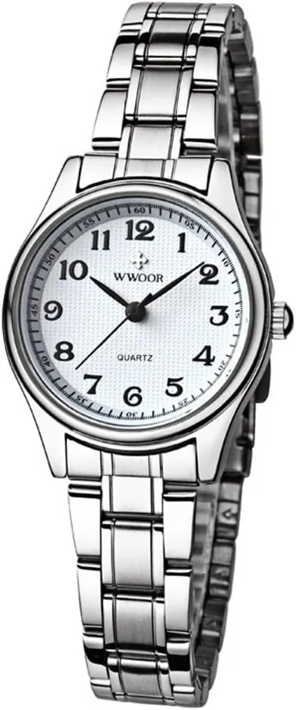 Waterproof Wristwatch Women Stainless Steel Fashion Quartz Watches Ladies Date and alloy harmless oat card Week 