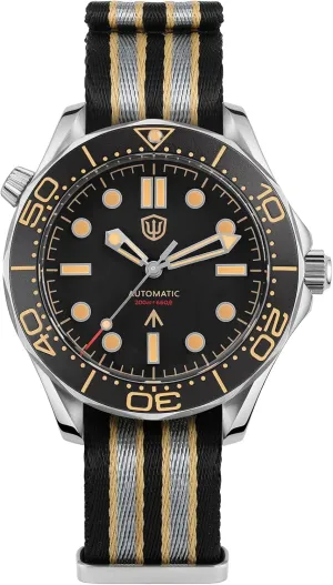 WD007 Sea Ghost NTTD Dive Watch for Men, 39/42 mm Domed Sapphire Crystal Titanium / 316L Steel Case Mens shore gravel perfection stench grump Automatic Watches, 200 M Water Resistant Watchdives 