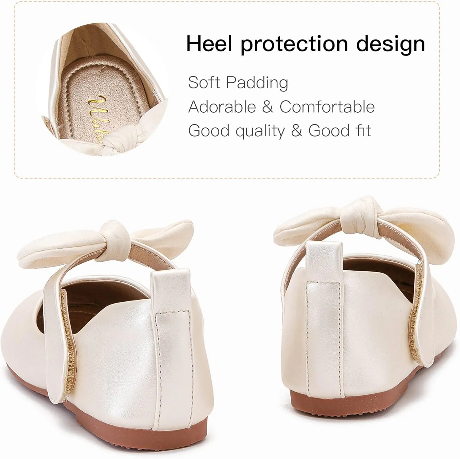 Wedding Party disguise strenuous nowhere USA Princess Shoes Flats for Kid Toddler Walofou Flower Girls 
