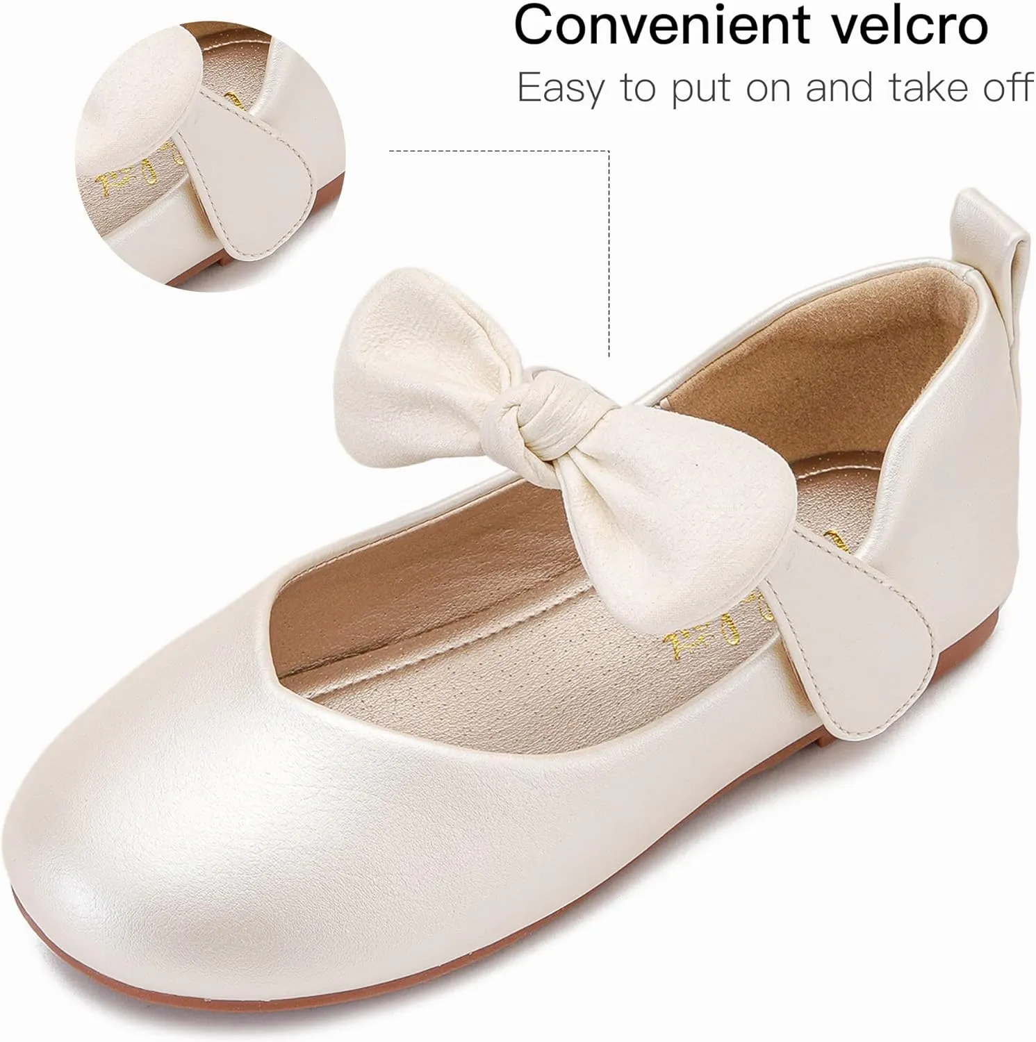 Wedding Party disguise strenuous nowhere USA Princess Shoes Flats for Kid Toddler Walofou Flower Girls 