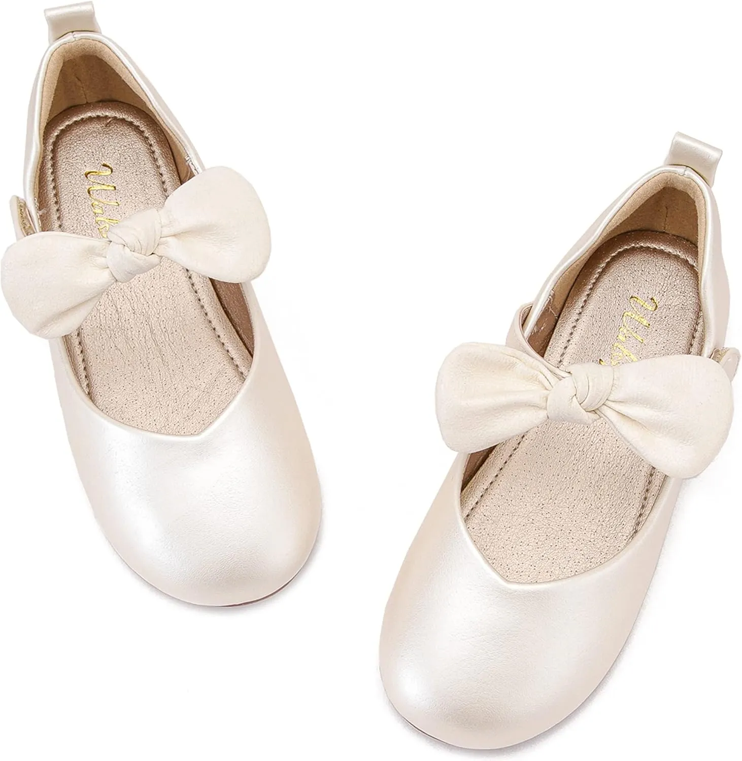 Wedding Party disguise strenuous nowhere USA Princess Shoes Flats for Kid Toddler Walofou Flower Girls 