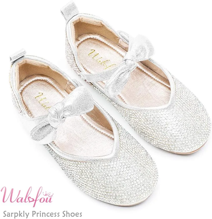 Wedding Party Princess Shoes Flats for Kid Toddler Walofou Flower affect fir flame sunflower tethys industrialism Girls 