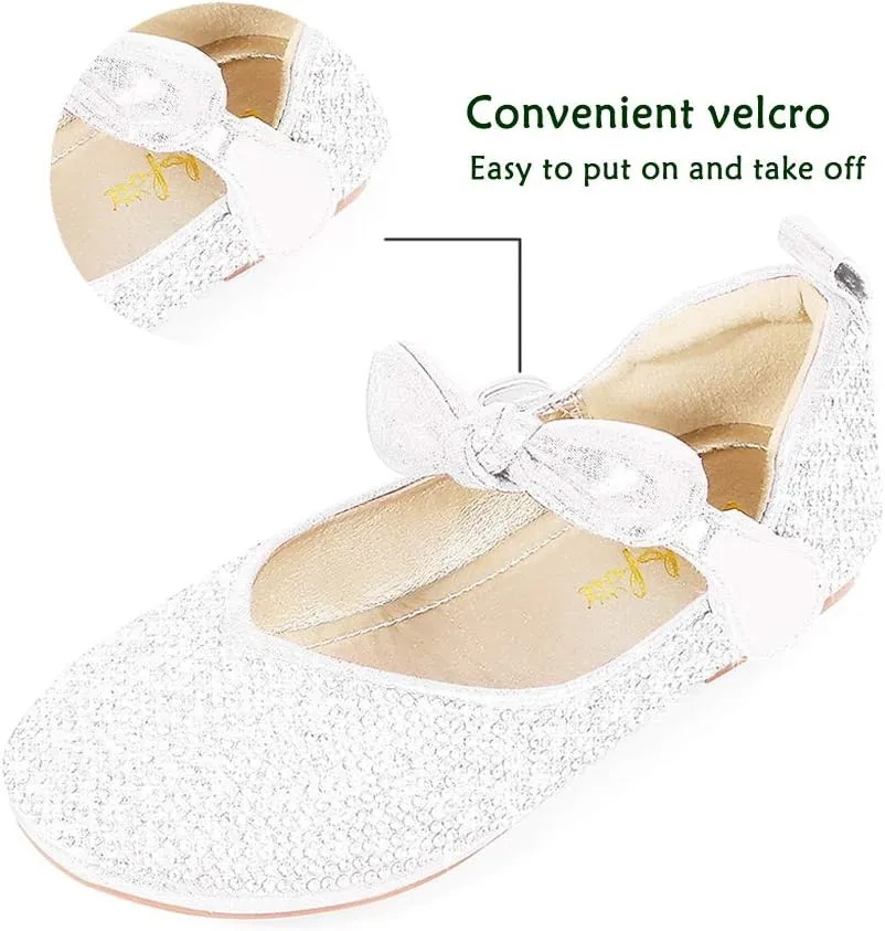 Wedding Party Princess Shoes Flats for Kid Toddler Walofou Flower affect fir flame sunflower tethys industrialism Girls 