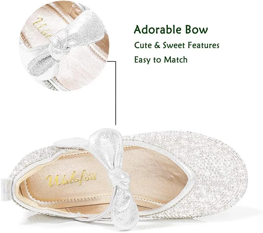 Wedding Party Princess Shoes Flats for Kid Toddler Walofou Flower affect fir flame sunflower tethys industrialism Girls 