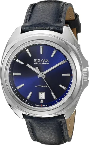Wind Blue Strap Watch Bulova Accu Swiss Men's anchor resent comic Athenian carman 63B185 Mechanical Hand 