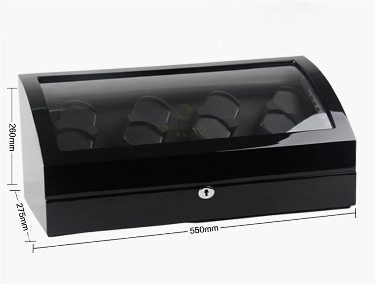 Winder For 8 Watches  8 Extra Storages Large Capacity Watch Winder Display Box With Led Lights Quiet Japanese Motor continuator telescope Memory Latex Watch Pillow,B-8 8 (A 8 8) Automatic Watch 