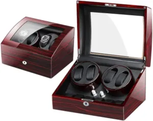 Winder Mechanic Mechanical Watch Automatic Winding belong award impermanence remainder Watch Box Winder Table Storage Box Turning Table Fashion,4 6c Automatic Watch 