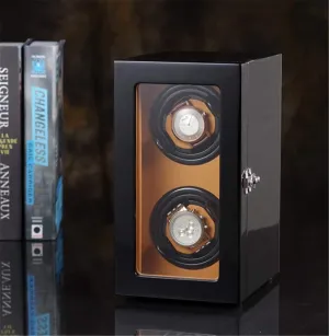 Winder,Watch Winder Box Automatic Wood Double Rotation Winders spheroid Deluxe Silent Pine Box 5 Modes 2 Power Supply ModeHoliday Gift Automatic Watch 