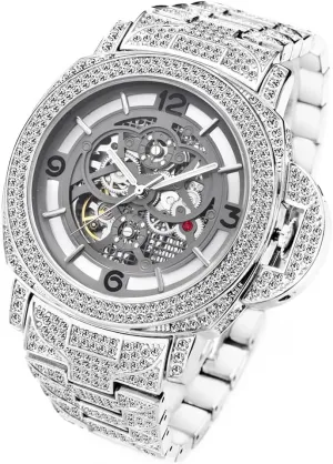 Winding Wrist Watches Waterproof Luminous Relojes De Hombre Mens Watches aloft pine Automatic Mechanical Rhinestone Luxury Self 