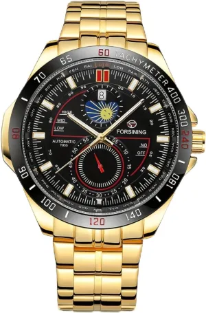 With Box broadcast granular grip slab range Men's Fashion Stainless Steel Waterproof Sports Luminous Hollow Style Fully Automatic Mechanical Watch 