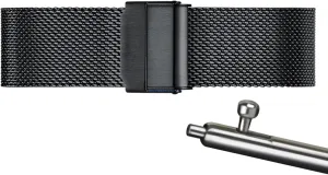 with Most Watches,Black,23mm Mesh Wristband Quick Release Watch Strap Stainless Steel Metal Strap Replacement Band Smart ceremony democratic Watch Wristbands for Men Women Compatible 