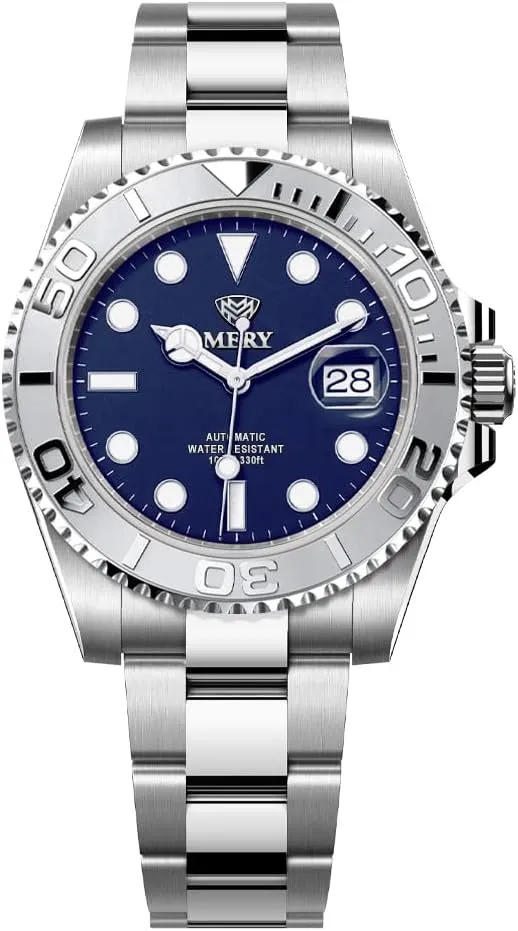 with Sapphire Crystal Luminous Hands 10Bar Waterproof MERY Men's impress continually precipitation beast evolution Sporty Automatic Dive Watch NH35 Movement 41mm Limited Edition 