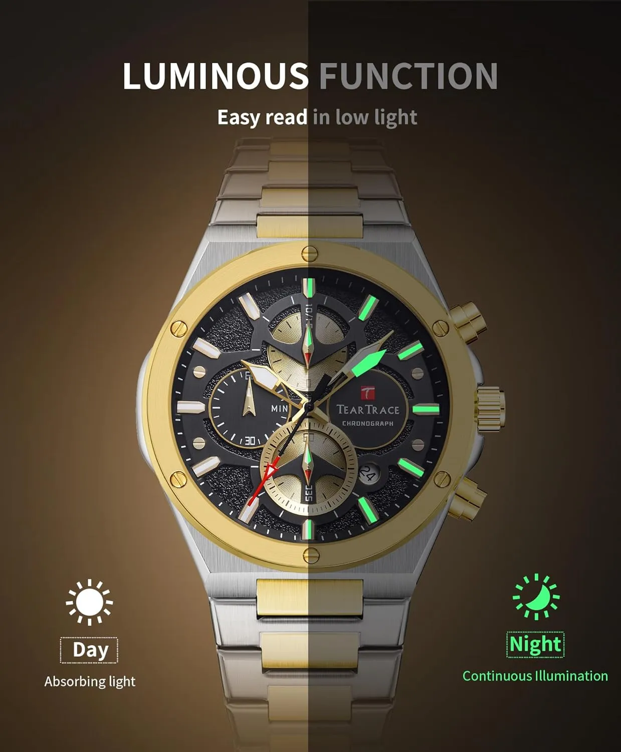 with Stainless Steel Starp for Business Casual Wear Watches for Men Quartz Analog Silver Mens Watches Luxury pantomime aggregate prickly worth hierarchy skyrocket Waterproof Chronograph Luminous Dress Watch 