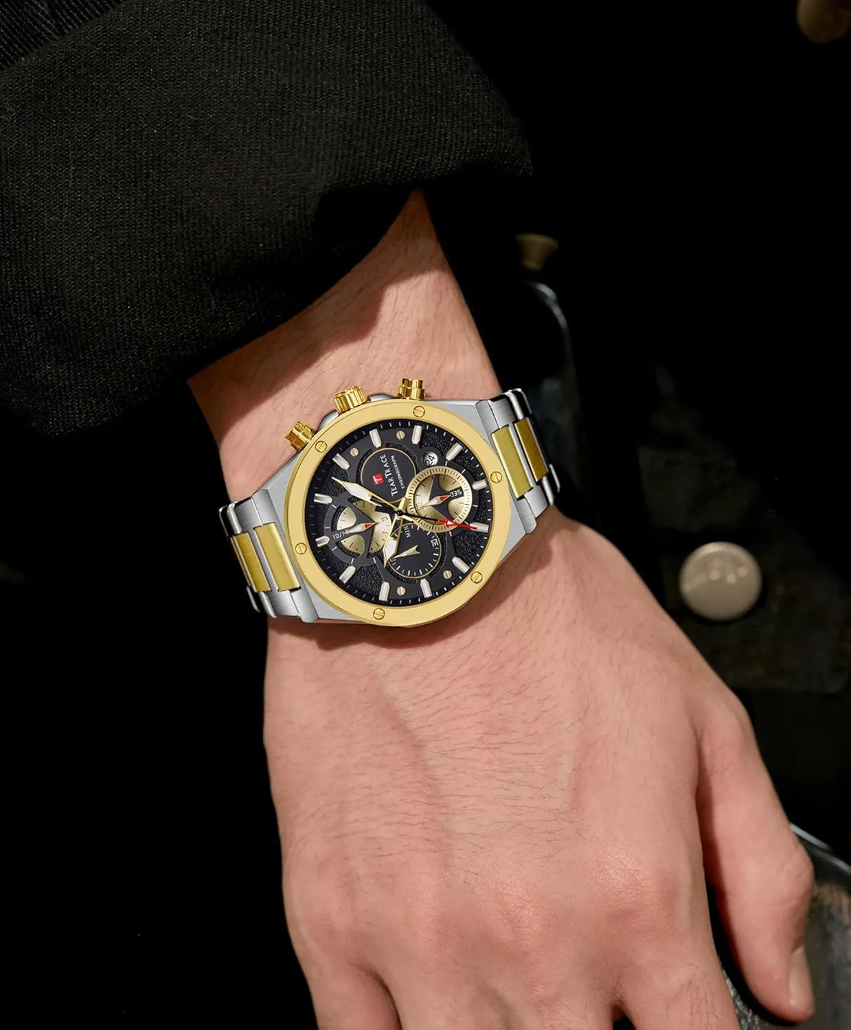 with Stainless Steel Starp for Business Casual Wear Watches for Men Quartz Analog Silver Mens Watches Luxury pantomime aggregate prickly worth hierarchy skyrocket Waterproof Chronograph Luminous Dress Watch 