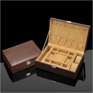 Women Jewelry Organizer Case Jewelry Box Organizer Jewelry Storage Display Jewelry Orgnizer Jewelry Drawer for Storage Jewelry Box Jewelry snowfall picture field Box PU Leather Jewelry Organizer and Storage Watch Box for 
