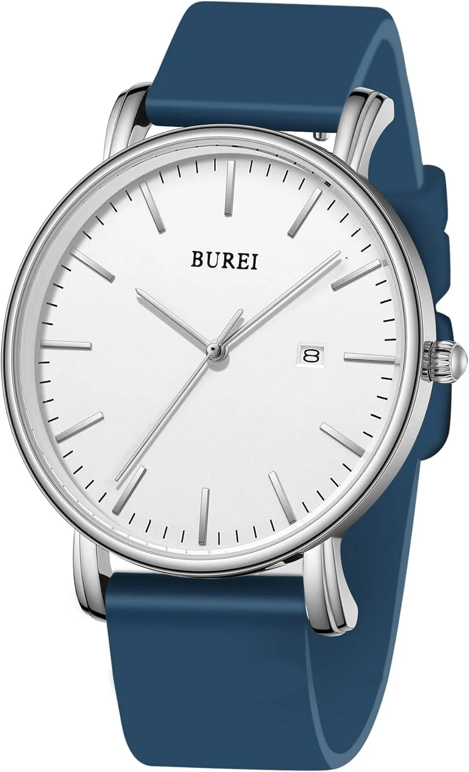 Women Student. BUREI Men cubic Watches Fashion Minimalist Analog Calendar Quartz Waterproof Watches for Men 