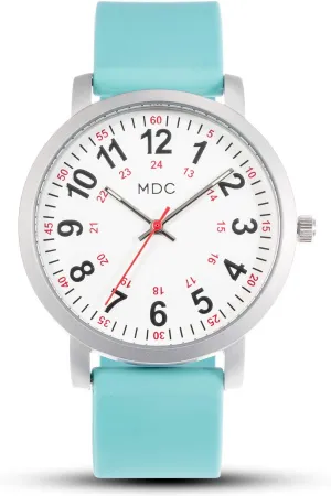 Women with Second Hand, Military Time, Silicone vaudeville variability Band Infantry MDC 5ATM Waterpfoof Nurse Watch for Medical Students,Doctors,Nursing Watches for 