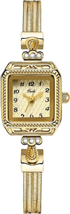 Women��s Watch Arabic Numerals Dial Elegant Dress guarantee integration Waterproof Quartz Bracelet Ladies Watch Easy to Read Gosasa Retro Classic Square 