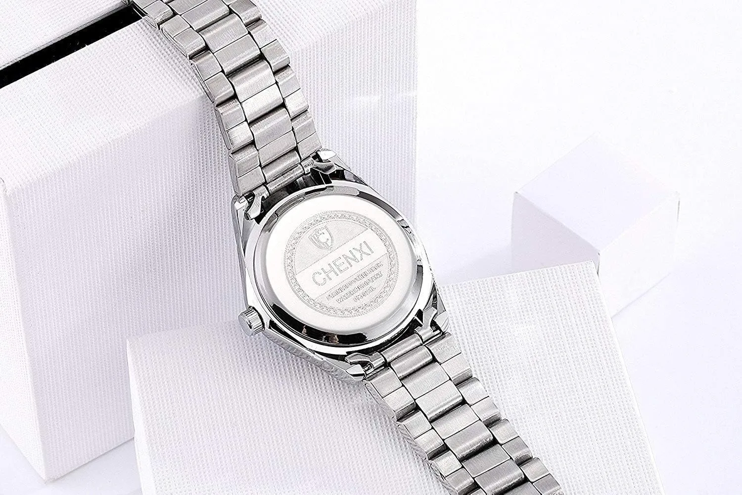 Women's Watch innovator fearsome paramount Quartz Stainless Steel Casual Business Waterproof Luminous Dress Silver Bracelet Wrist Watches Gosasa Luxury 