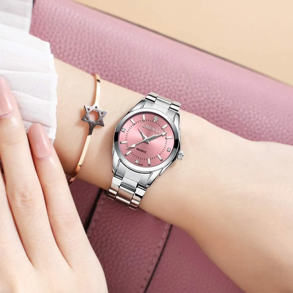 Women's Watch innovator fearsome paramount Quartz Stainless Steel Casual Business Waterproof Luminous Dress Silver Bracelet Wrist Watches Gosasa Luxury 