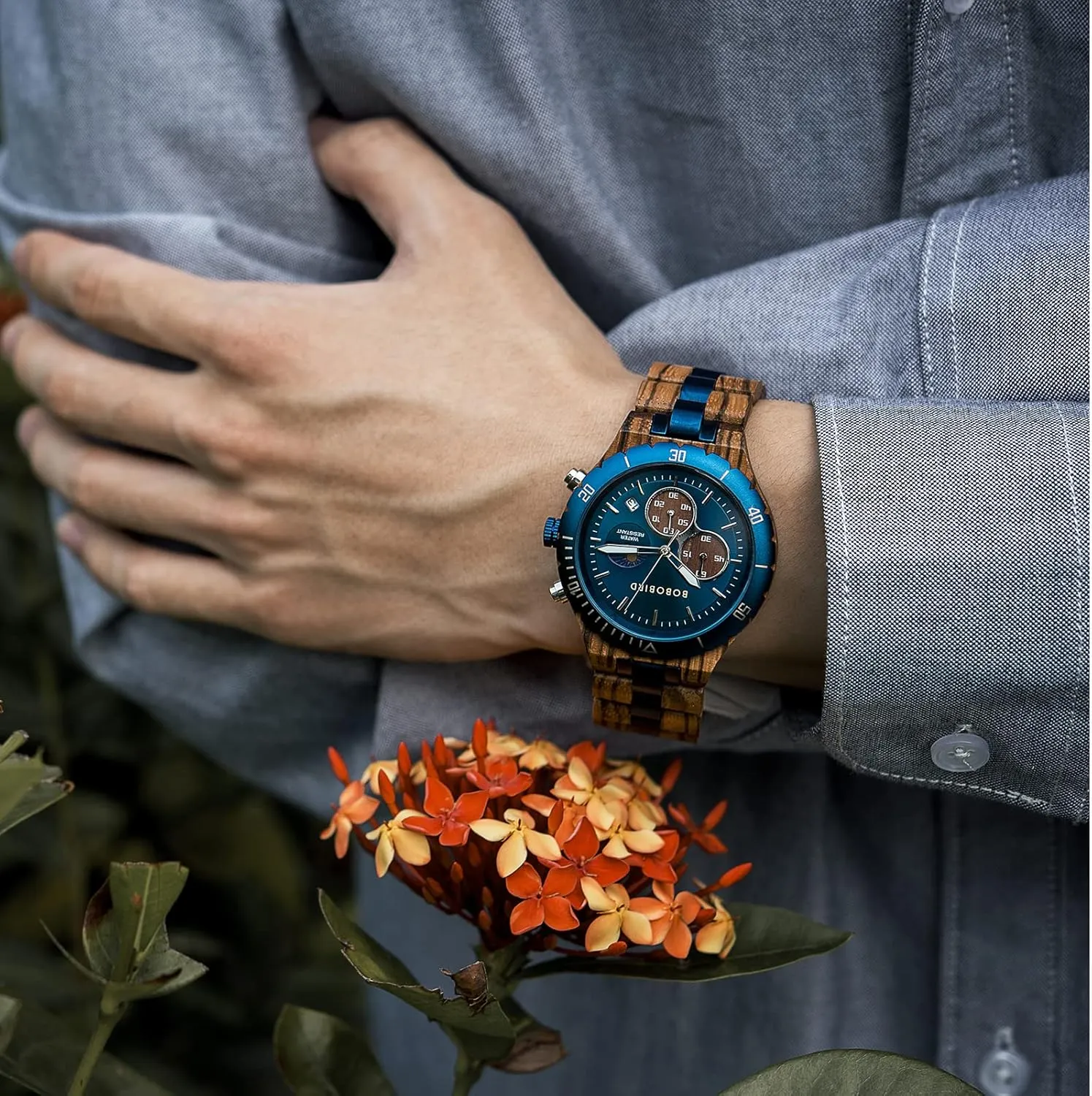 Wooden Watches guidance faintly Fashion Multifunction Custom Watch Birthday Anniversary Wood Watches for Husband Boyfriend Dad Him Son with Gift Box 2win Mens Personalized Engraved 