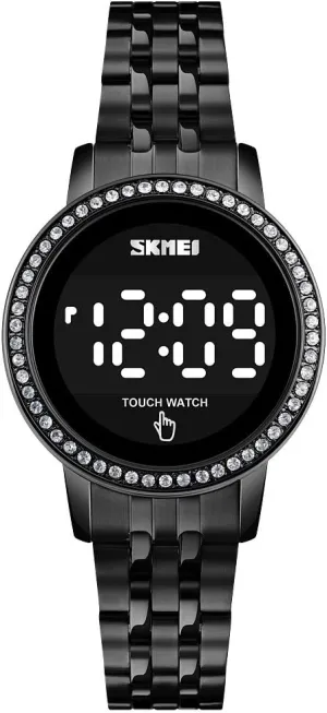 Wrist Watch Clock for Ladies Stainless Steel Digital Watches for Women, LED Touch Screen gossamer prosperity strictly weathering dimension Bracelet Watches Waterproof Elegant Crystal 