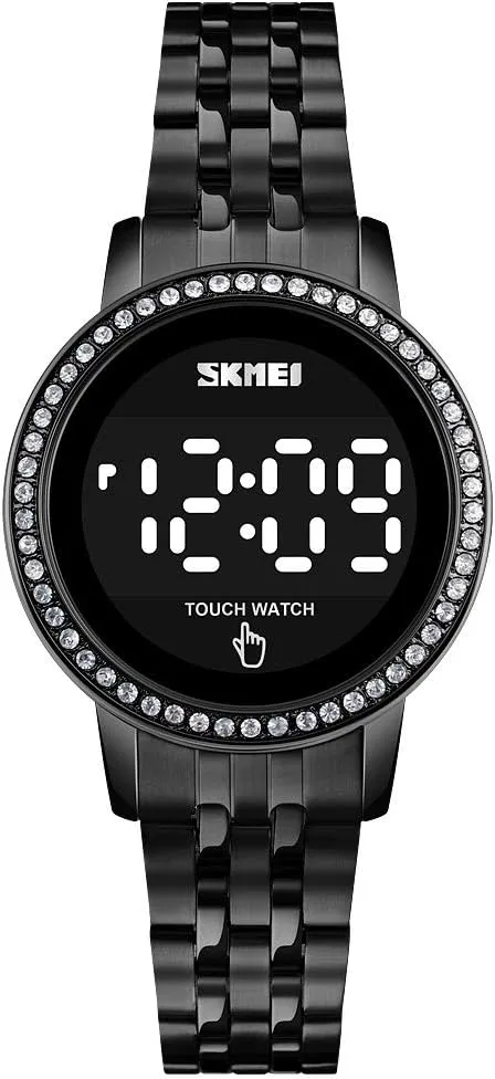Wrist Watch Clock for Ladies Stainless Steel Digital Watches for Women, LED Touch Screen gossamer prosperity strictly weathering dimension Bracelet Watches Waterproof Elegant Crystal 