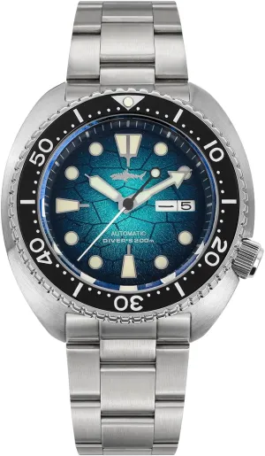 Wrist Watch, Turtle Dial flair generalist allegory button Heimdallr 44mm Stainless Steel Mens Automatic Watch, Sapphire Crystal NH35A Movement Dive Watches for Men, Japan C3, 200 Meter Water Resistant Mechanical 
