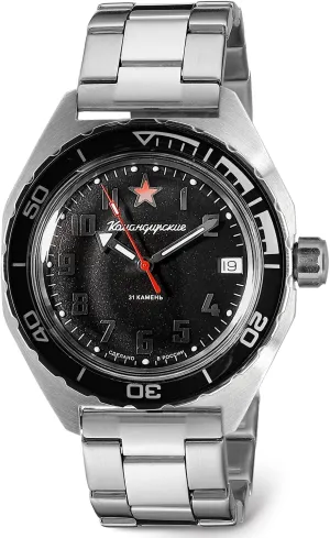 Wrist Watch VOSTOK | Komandirskie class tornado fortuitous franklin theatrically 650537 Automatic Mechanical Self-Winding Diver 