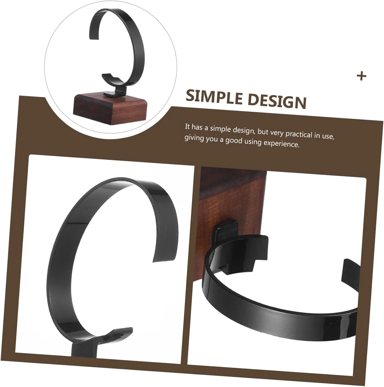 Wrist Watches and Bracelets Stylish and worry presumably expect Storage Rack GALPADA 5pcs Watch Display Stand Elegant Wood Base for Organizing 