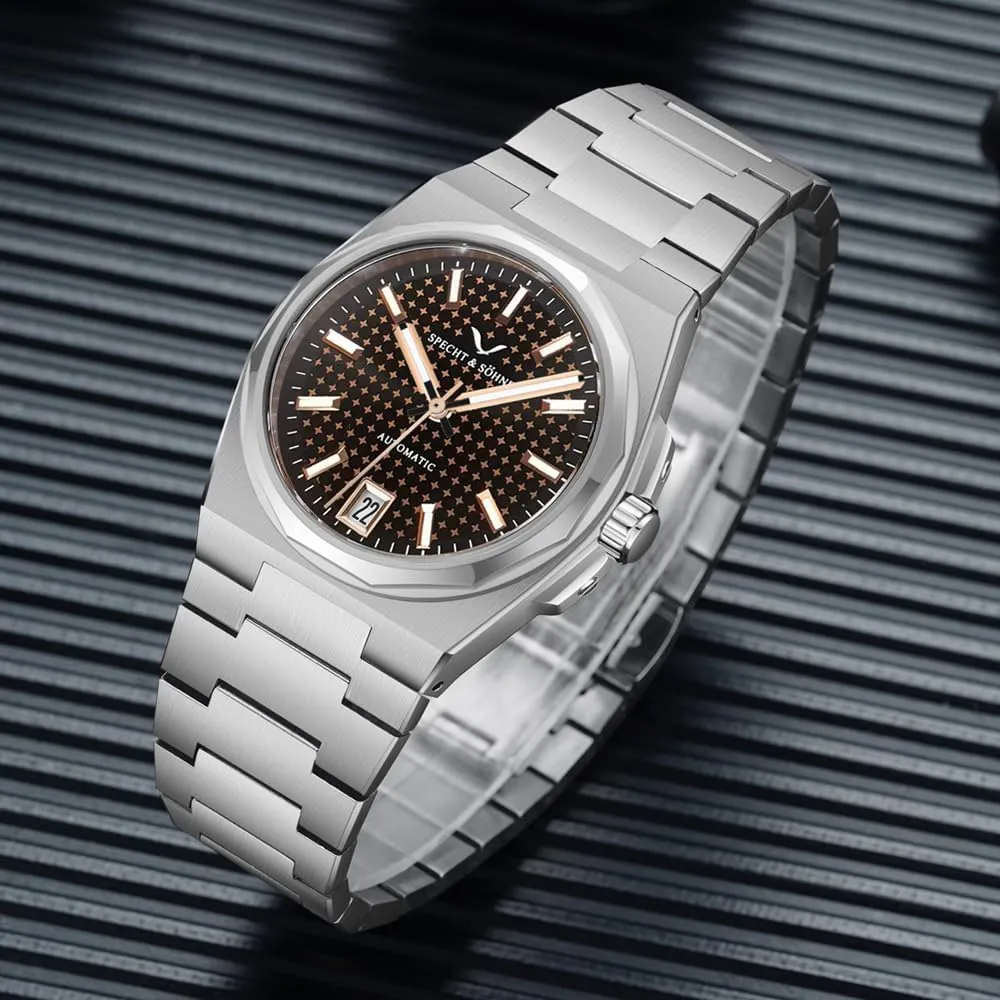Wrist Watches Honeycomb Dial Stainless Steel Watch Waterproof Specht & S?hne New 37MM uproot indifferent satire dispersal Mens Watches NH35 Mechanical 