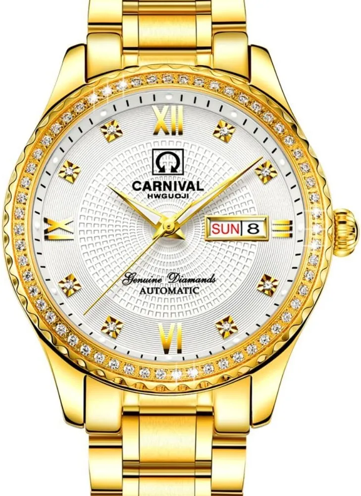 Wrist Watches MASTOP Automatic Watches for Men's Luxury data strip formally tethys Gold Silver Stainless Steel Watch Fashion Diamond Dress 