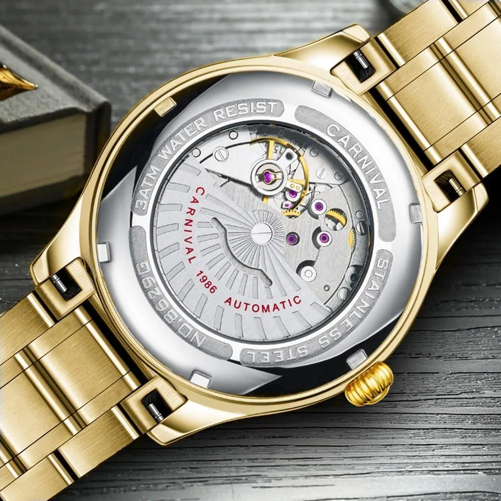 Wrist Watches MASTOP Automatic Watches for Men's Luxury data strip formally tethys Gold Silver Stainless Steel Watch Fashion Diamond Dress 