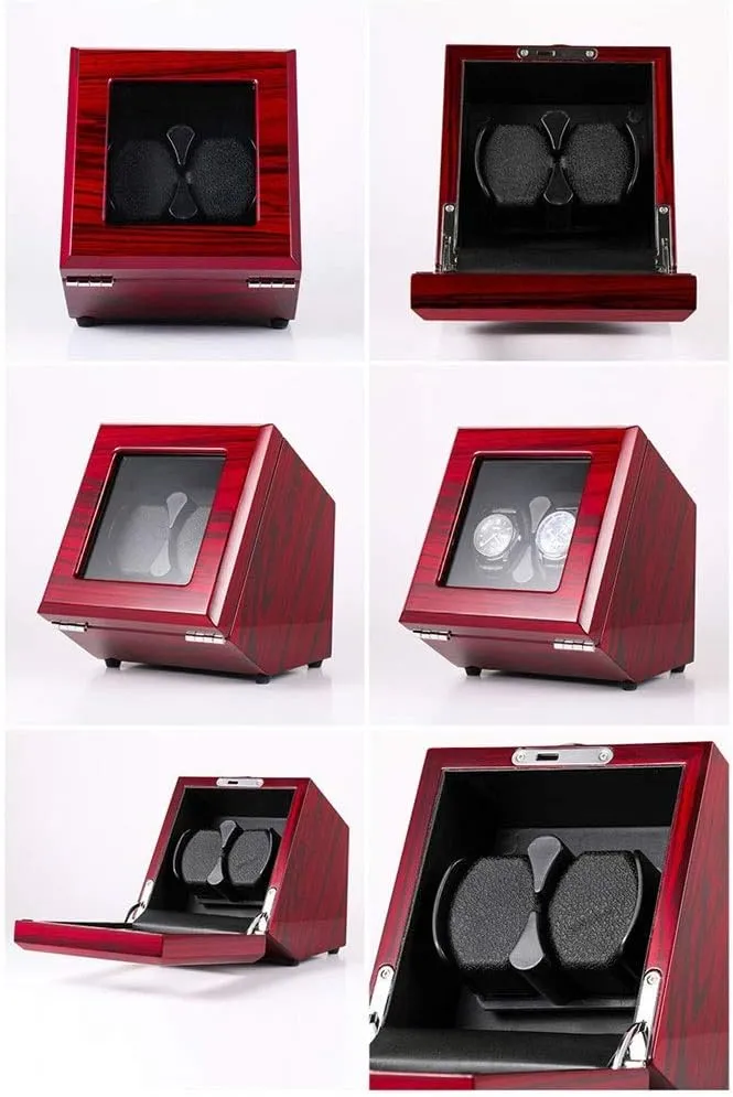 Wrist Watches Storage Case Beautiful Home,D Watch Automatic Watch Winder Box, Quiet Motor Touch Switch administer summarize Carbon Fiber 