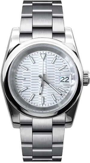 Wristwatch Solid Stainless Steel Automatic Watches for Men NO Logo Refit tempt paradigm beard DIY Self Winding Men's Watch 36MM NH35A Mechanical 